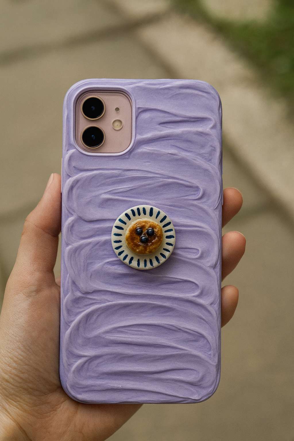 Blueberry pancake Phone pop socket