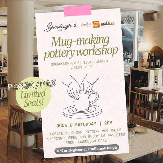 June 6 2-5PM | Mug Making Pottery Workshop at Sourdough Cafe, Tomas Morato, Quezon City