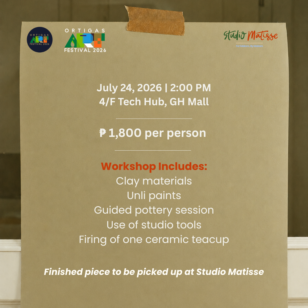 July 24 2PM | Teacup Making Workshop | Ortigas Art Festival × Studio Matisse