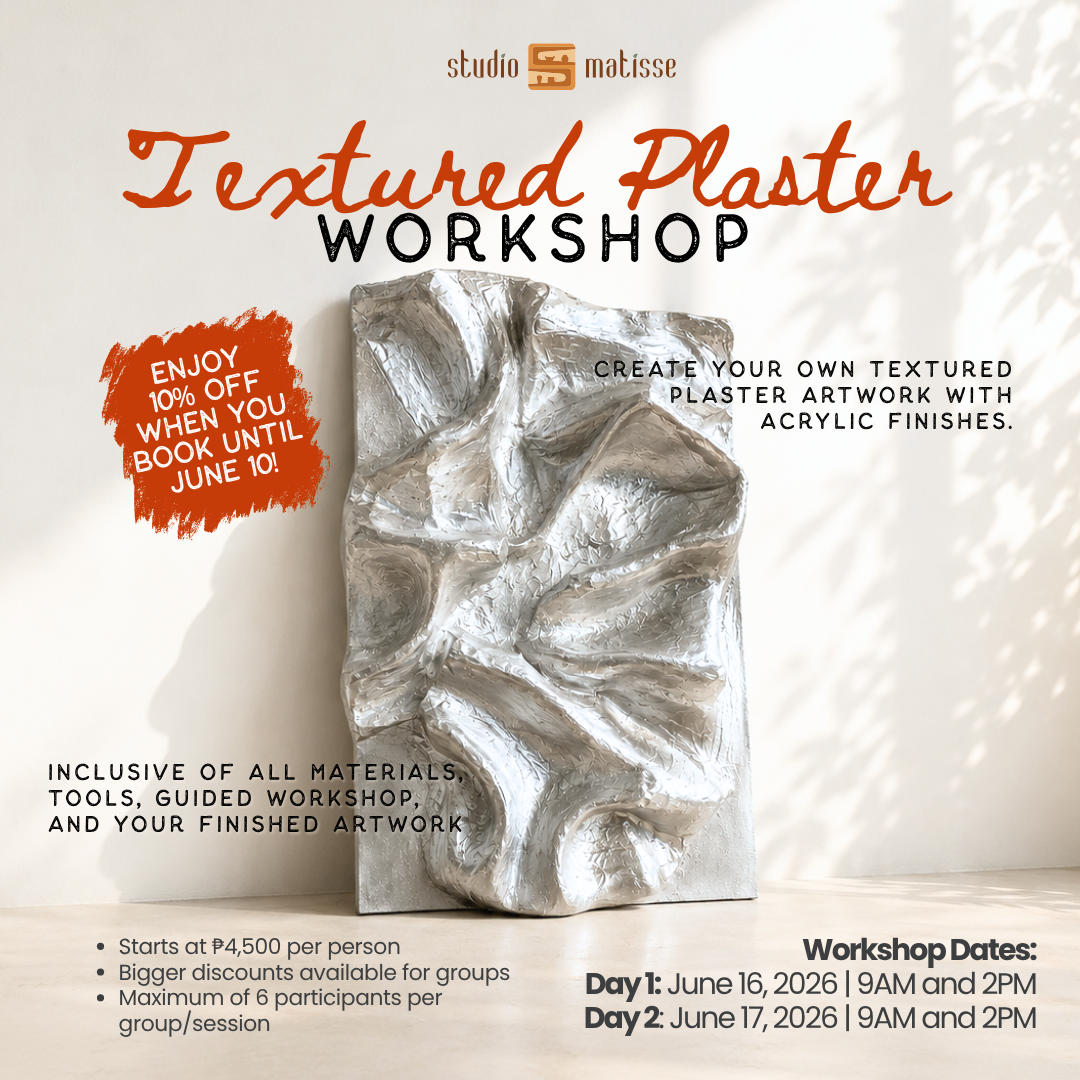 June 16 & 17 | NEW Workshop Alert! ‼️ 2-day Textured Plaster Workshop 🎨🖌️ 10% off until June 10!